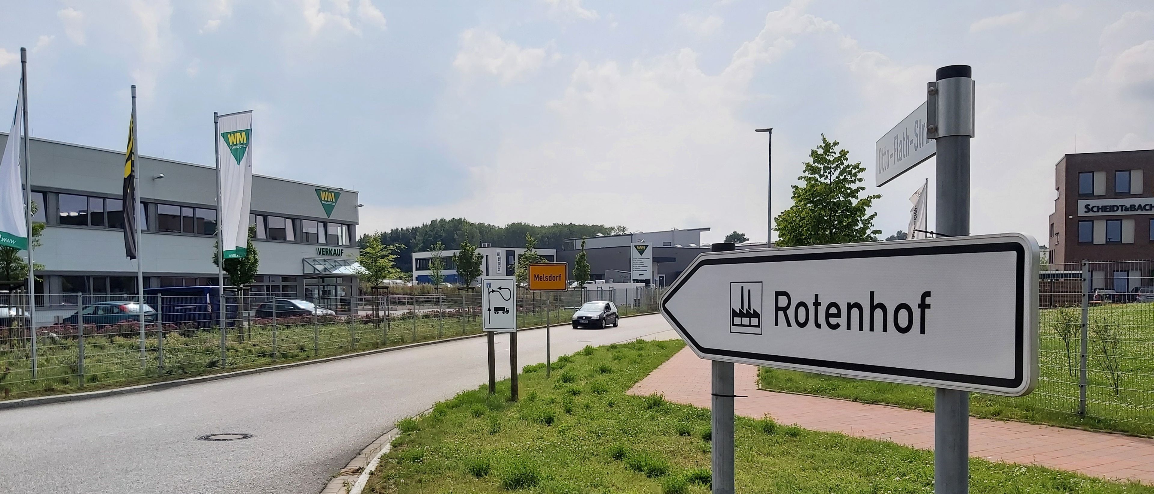 Einfahrt Gewerbegebiet Rotenhof